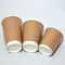 kaffee-Heißgetränk-Kraftpapier-Schalen 16oz 500ml doppel-wandige Mitnehmermit Deckeln