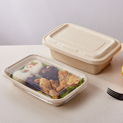 Abbaubare starke Struktur Weizen-Straw Kraft Takeaway Food Boxess