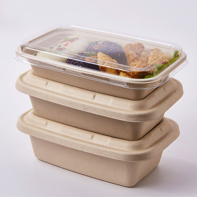 Abbaubare starke Struktur Weizen-Straw Kraft Takeaway Food Boxess