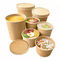 Kompostierbare Microwavable Kraftpapier-Suppen-Wegwerfschale