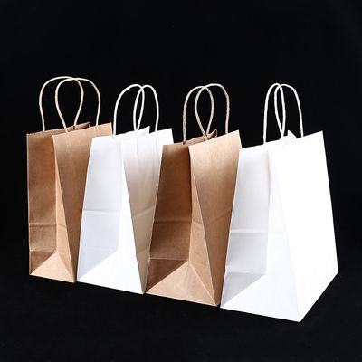Kraftpapier-Geschenk-Taschen SGS nicht giftige kaufende einfache mit Griffen